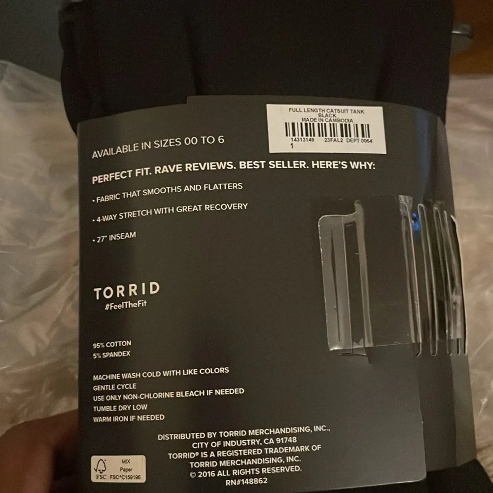 Torrid Full Length Premium Tank One Piece - Picture 5 of 7
